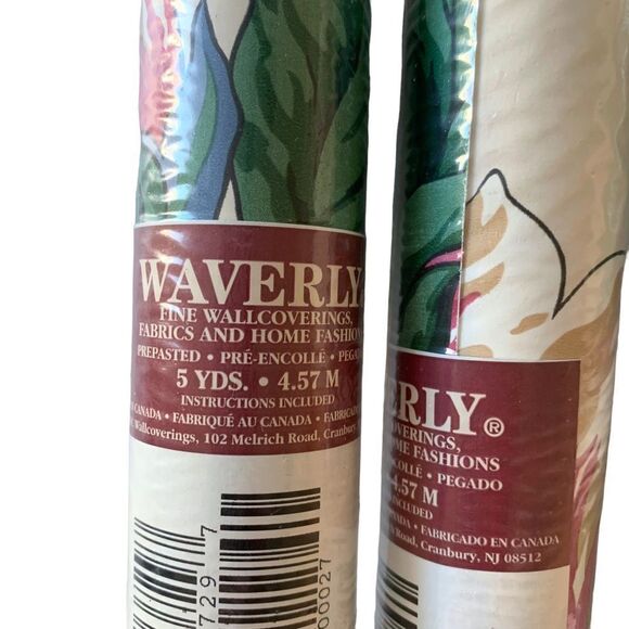 Waverly Floral Btanical Wallpaper Border - Picture 5 of 5